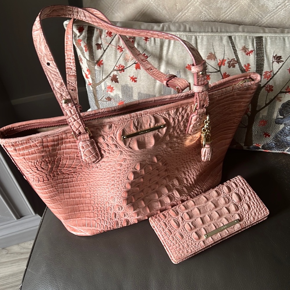 Brahmin tote and wallet